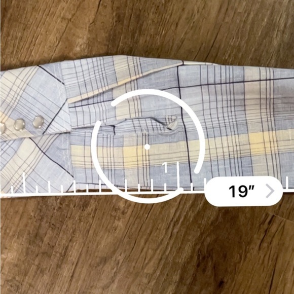 JC Penney Vintage Button Down Pearl Snaps Size 16-16 1/2 (L) NEW F11 - Picture 8 of 8